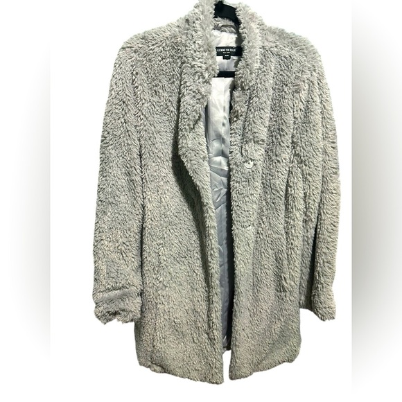 Forever 21 Jackets & Blazers - Kenneth Cole Cozy Gray Faux Fur Jacket size M